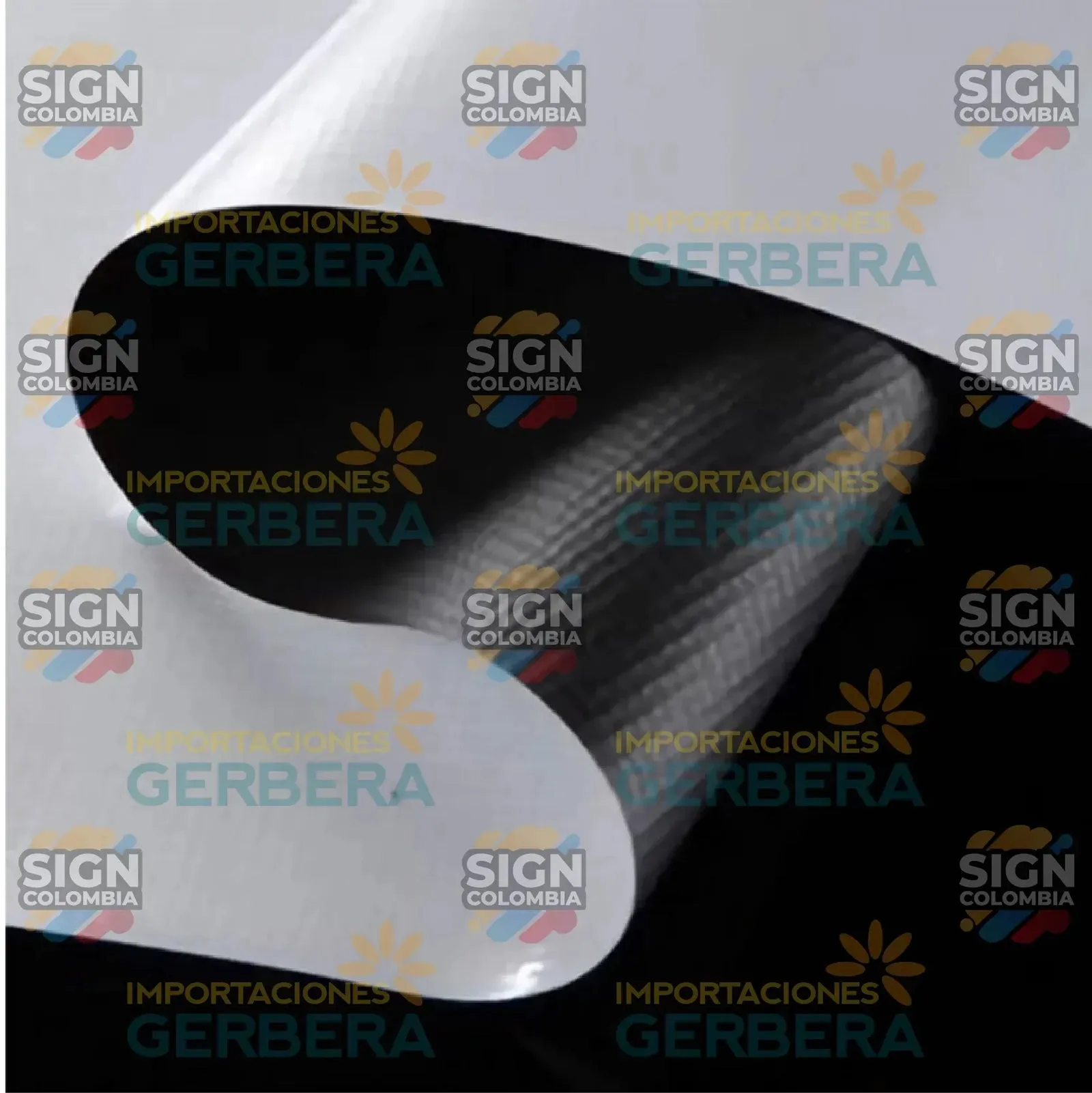 Lona Banner Mate Reverso Negro 11Oz 320g