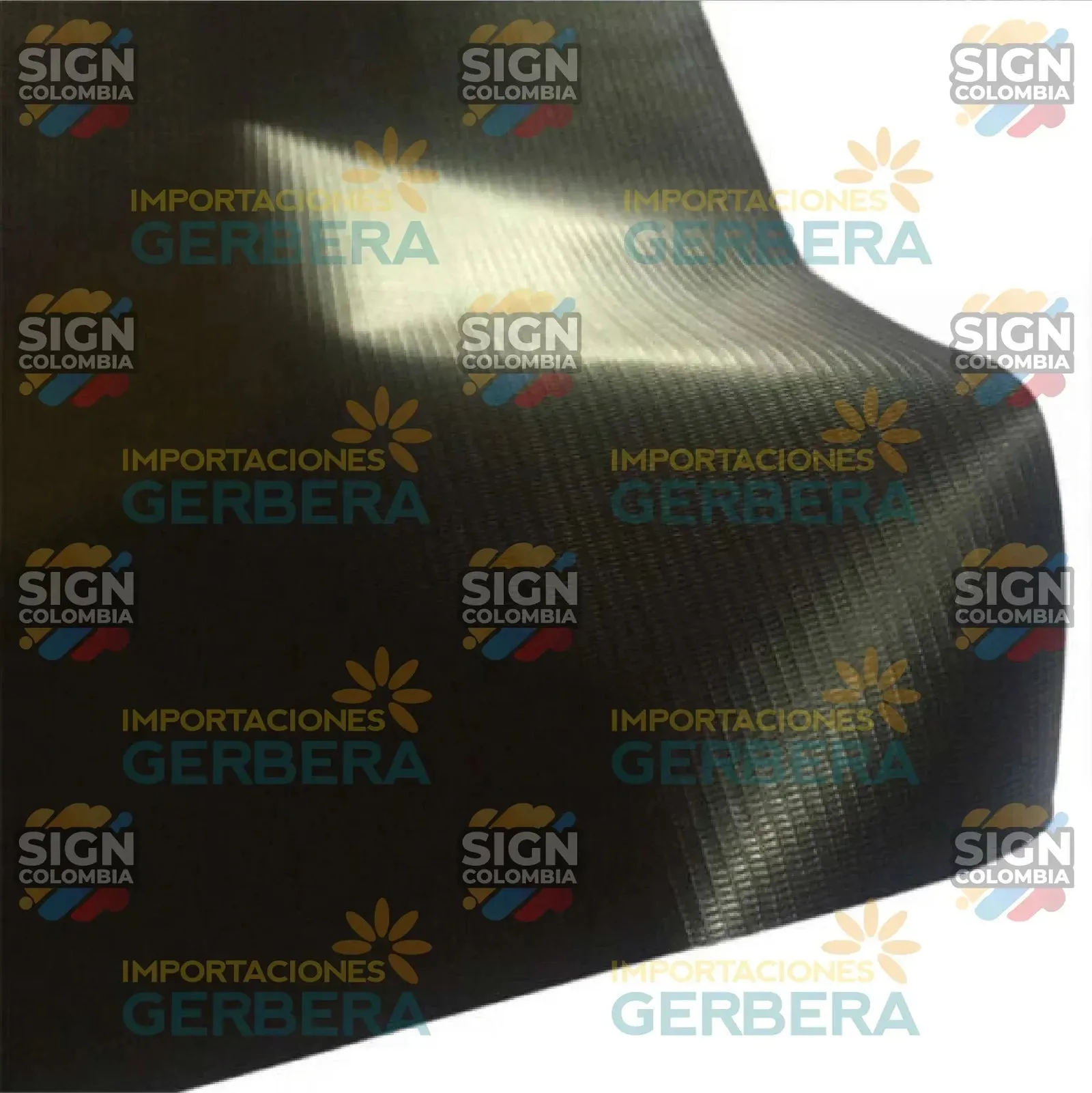 Lona Banner Negro Mate 12oz 380g