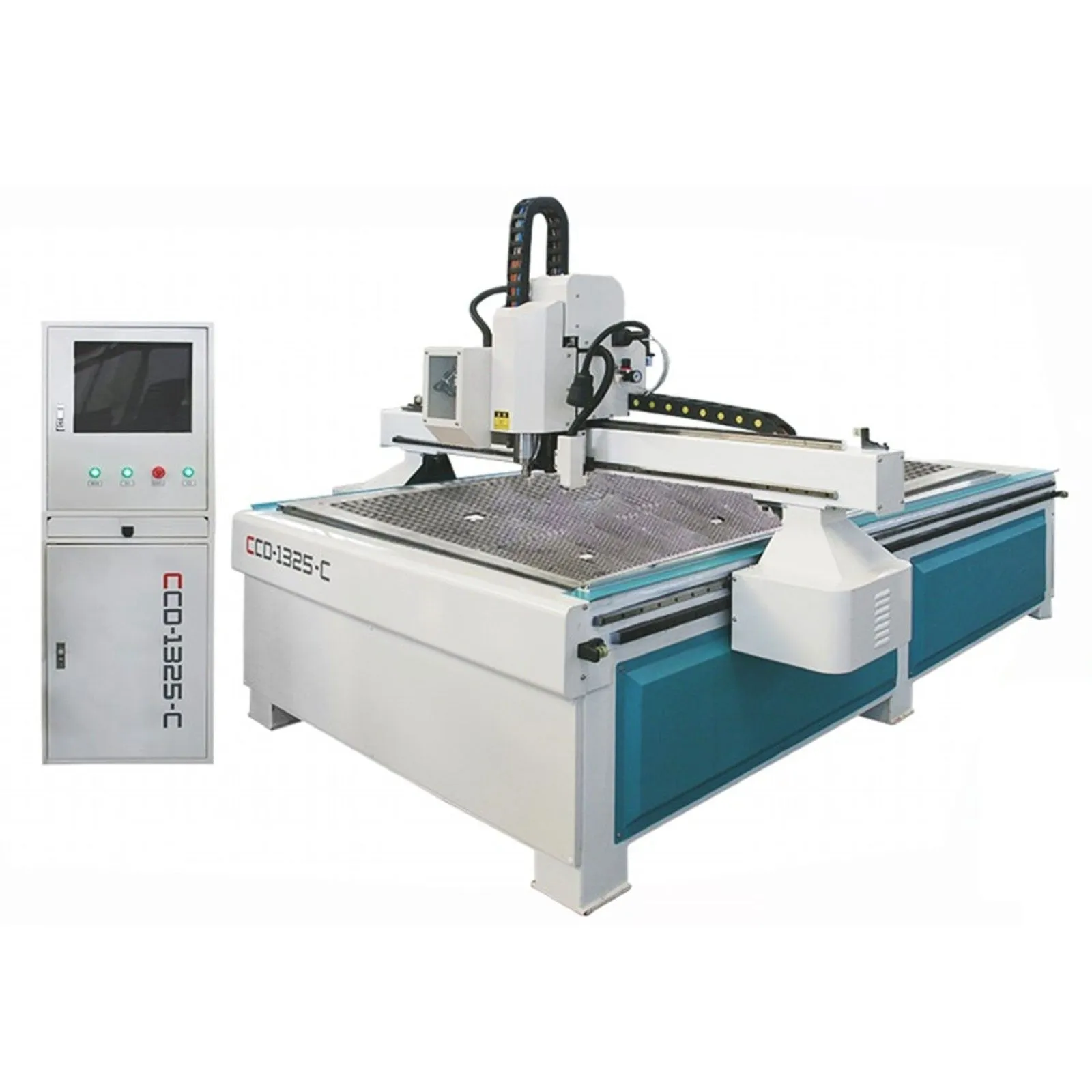 CNC Router Con Navaja Oscilatoria Doble Cabezal