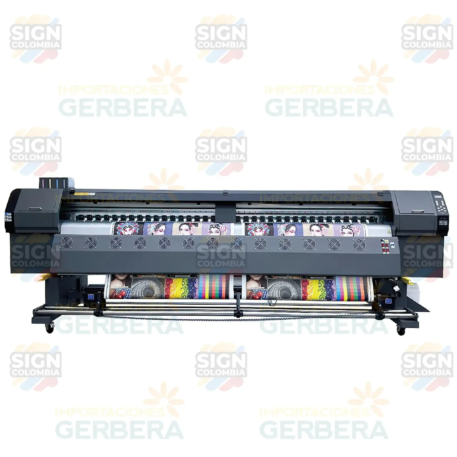 Impresora rollo a rollo de 3.2 m con 2 cabezales