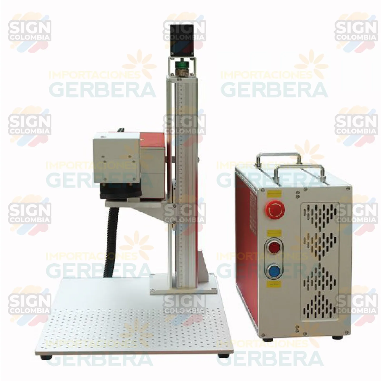 Máquina de marcado láser fibra optica UV para Metales y No Metales