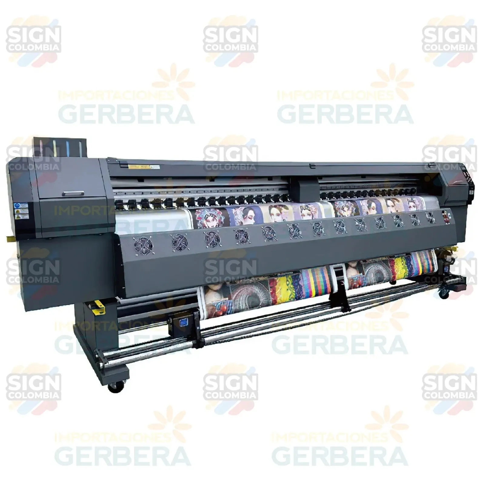 Impresora rollo a rollo de 3.2 m con 2 cabezales