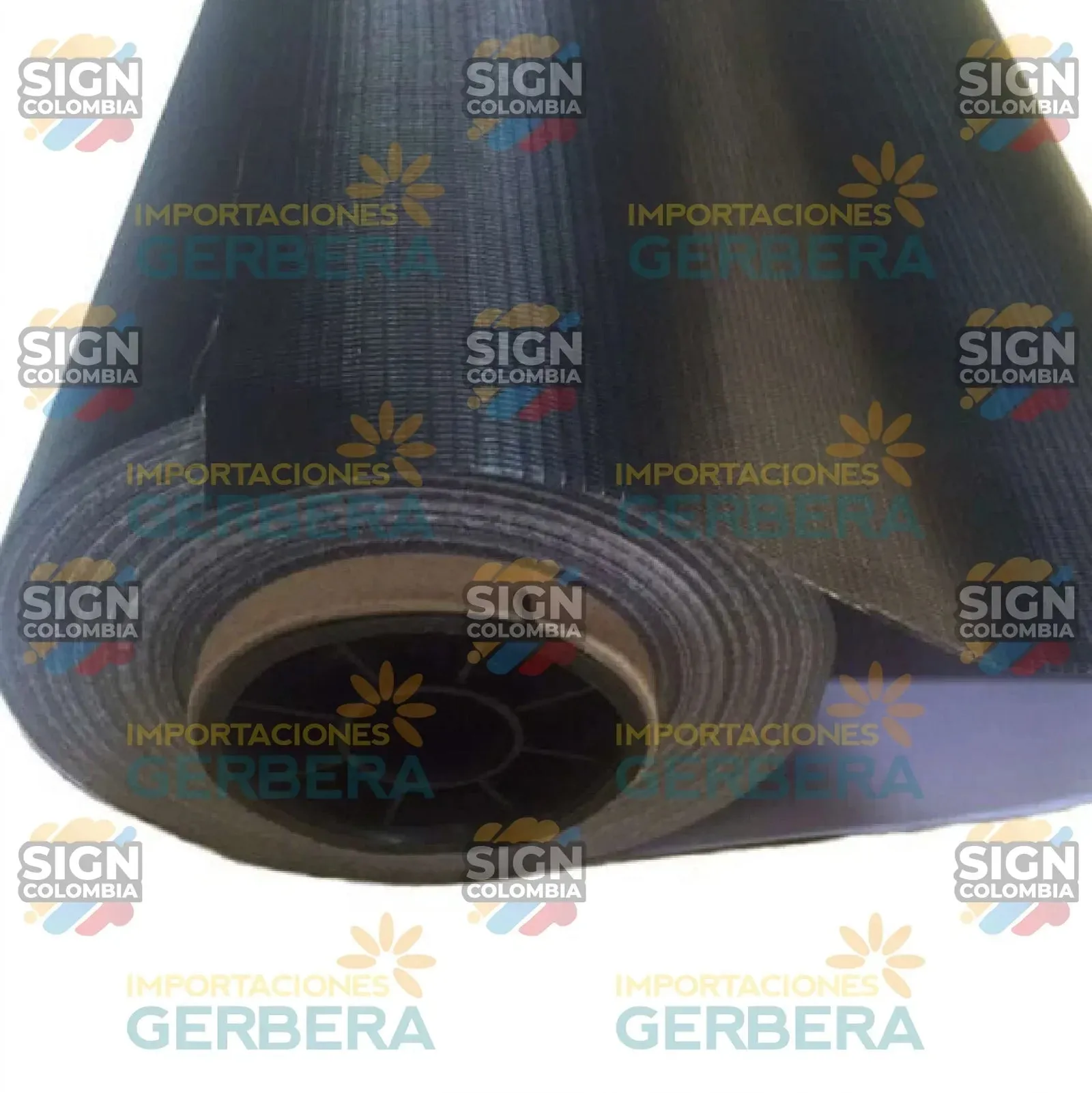 Lona Banner Mate Reverso Negro 11Oz 320g