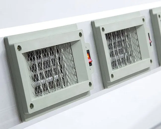 Secador de aire caliente controlable seccional