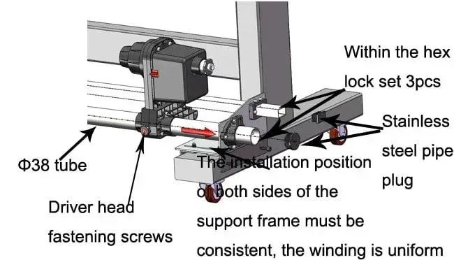 Take Up - Carrete de recogida de papel con dos motores para impresoras Roland SP-540/SP540V/SP540I