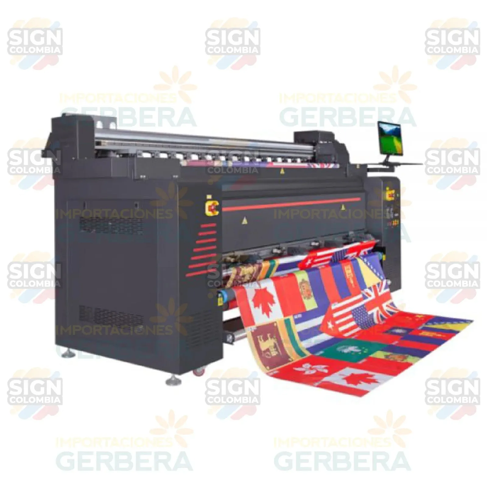 Impresora digital de banderas de gran formato de 2,3 m para impresión directa sobre tela con 4 cabezales de impresión Epson 3200