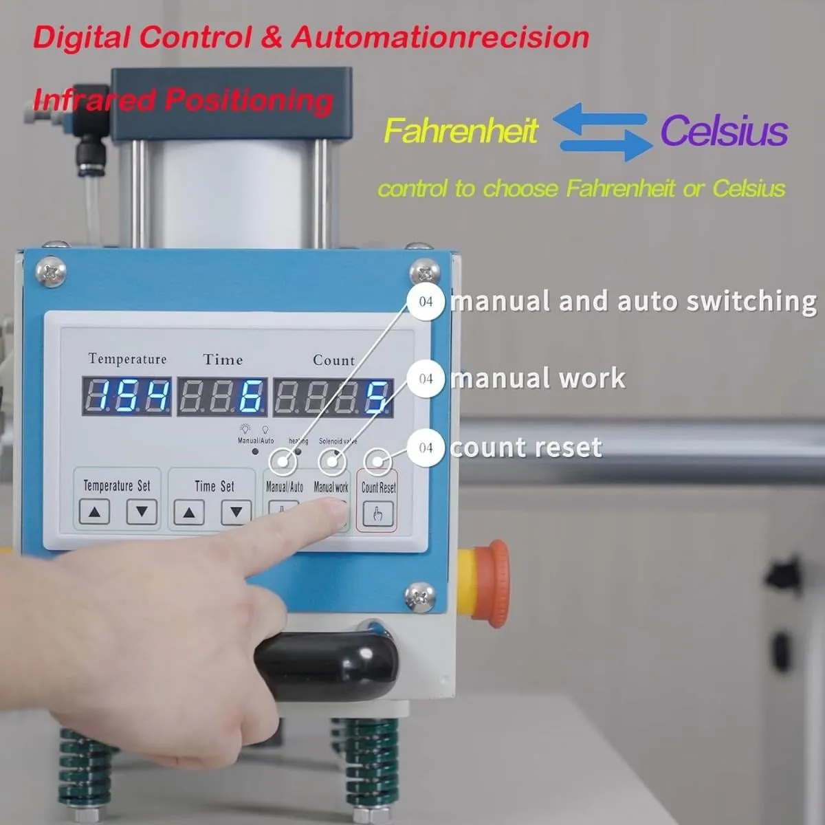 Termofijadora Doble Bandeja Neumática 110v