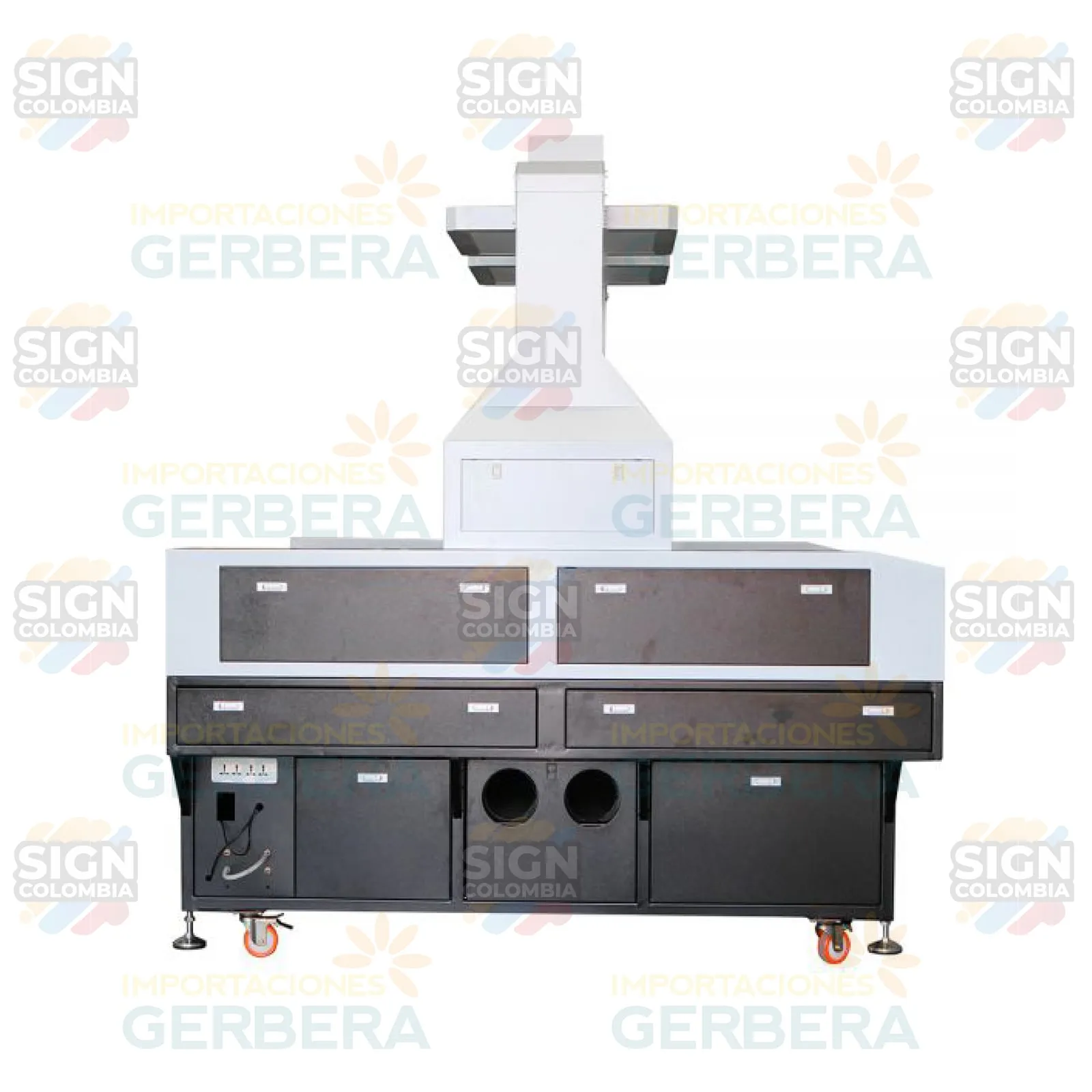 Cortadora láser de tela con cámara CCD de 2 cabezales