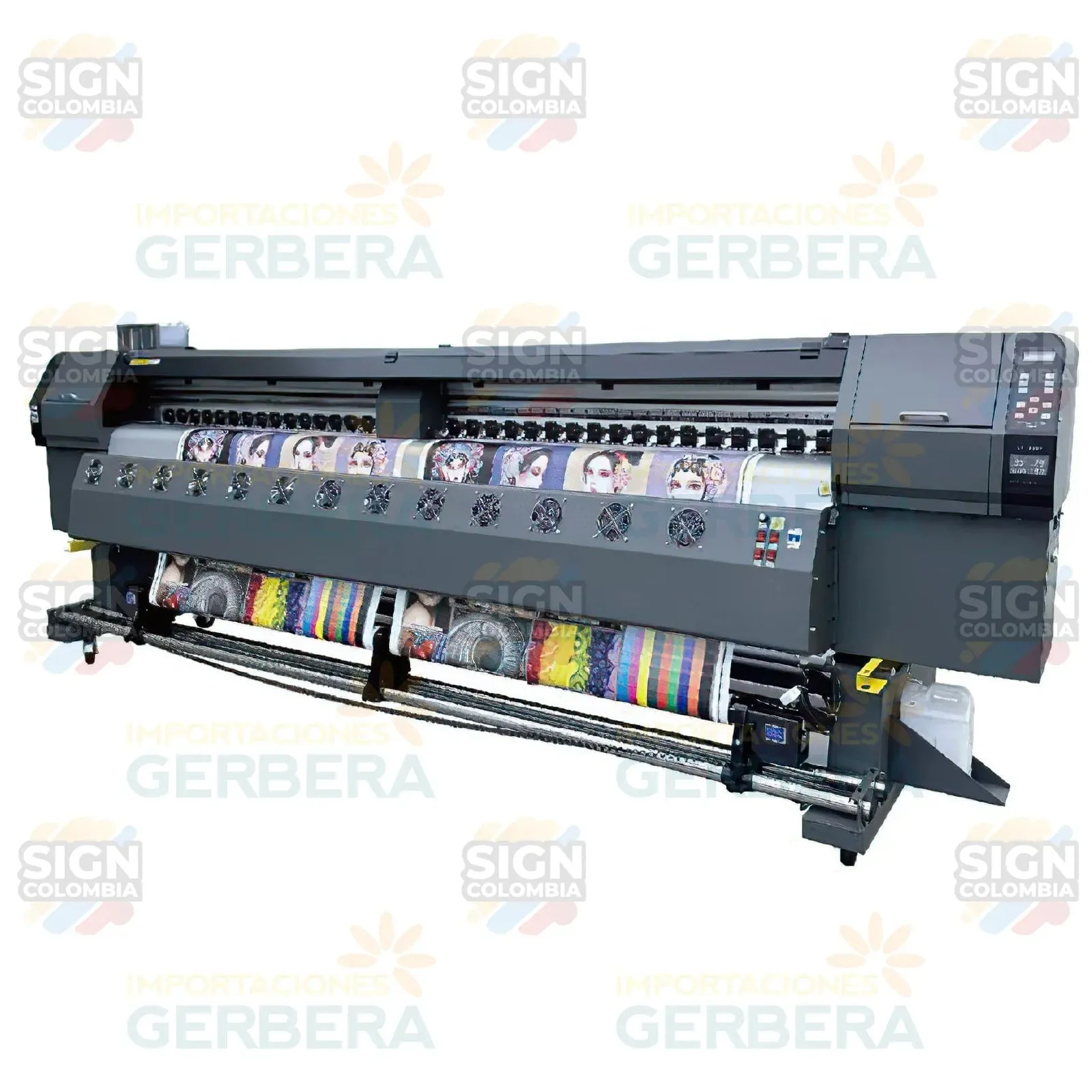 Impresora rollo a rollo de 3.2 m con 2 cabezales