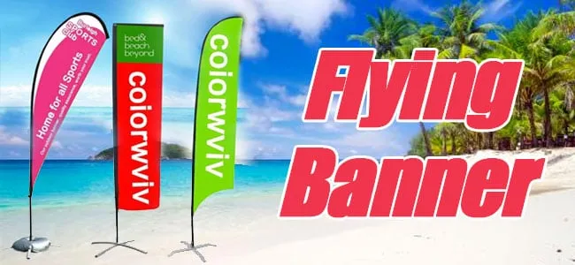 Banner de ala de 3,4m con base de pincho