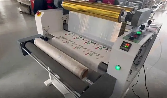 Laminadora neumática totalmente automática