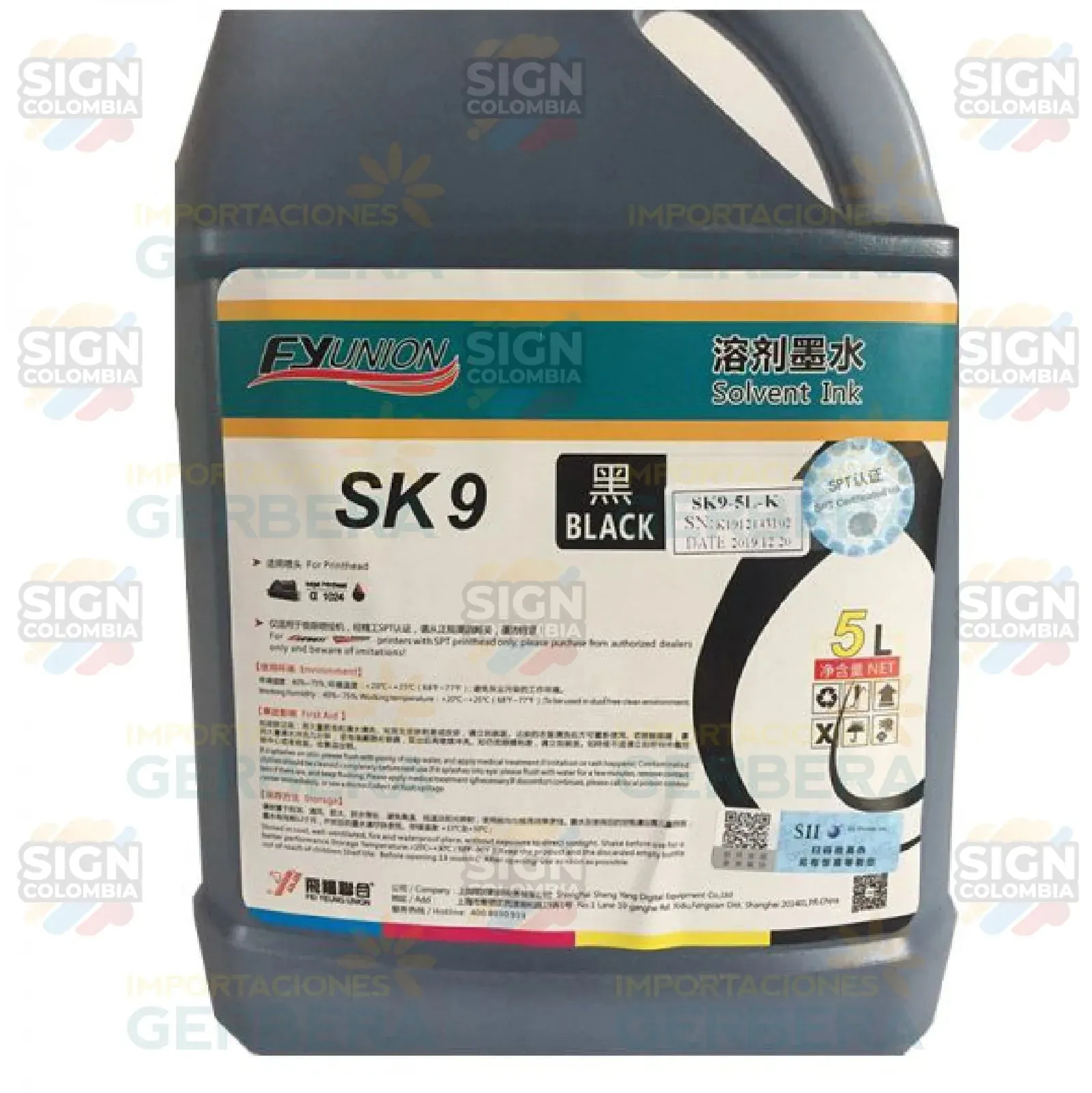 Tinta SK9 para Seiko 508GS y Alpha 1024HG (14-80 pl)