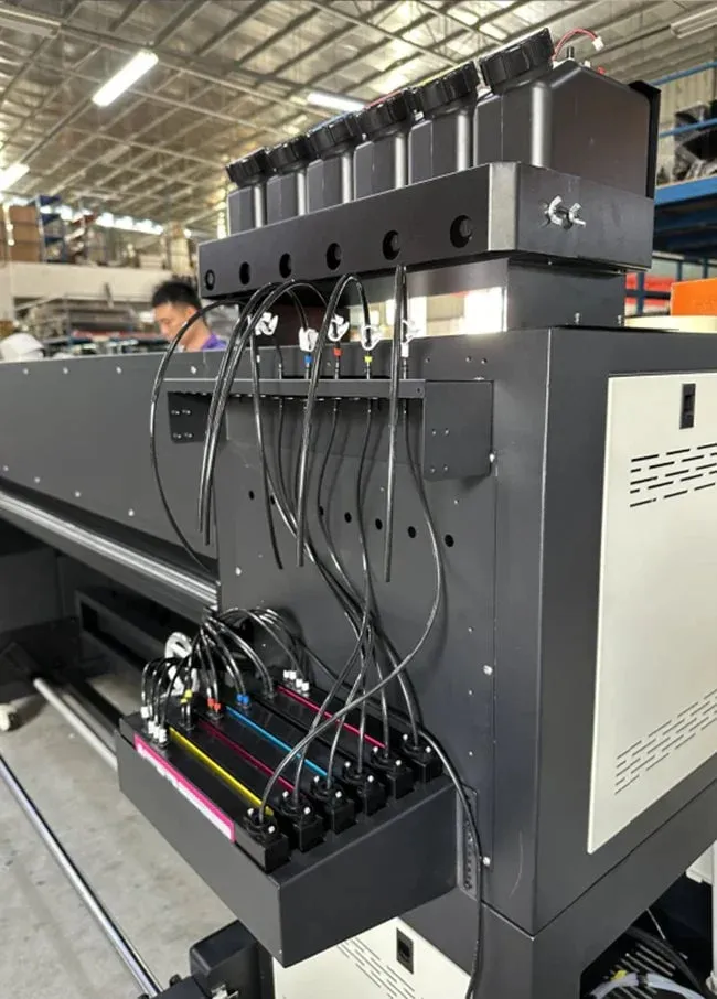 Impresora de tinta híbrida UV de 1,8 m con 3/4 cabezales i3200U