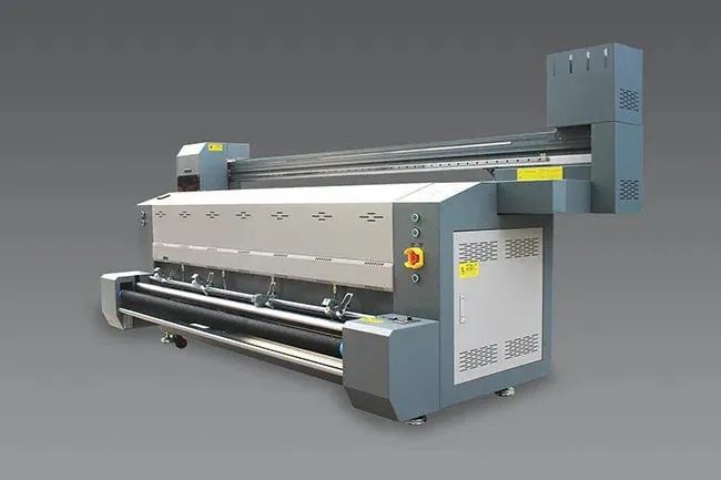 Impresora digital gran formato con impresión directa sobre tela de 1,6 m con 2 cabezales Epson 3200
