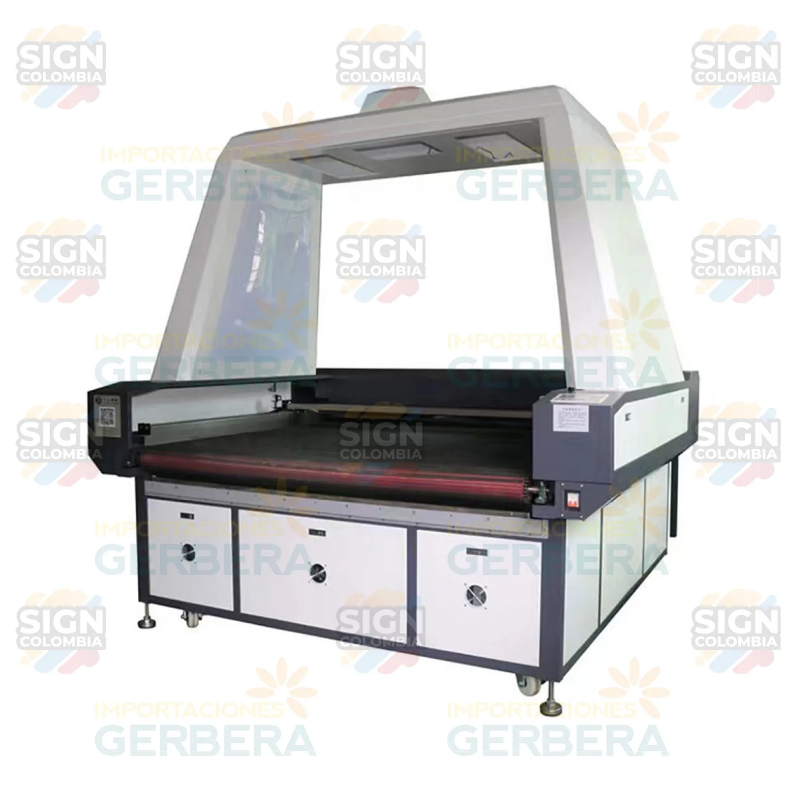 Cortadora láser de tela con cámara CCD