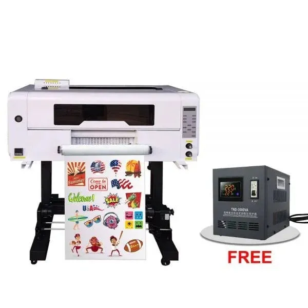 Impresora UV DTF 30cm 300B con 3 XP600