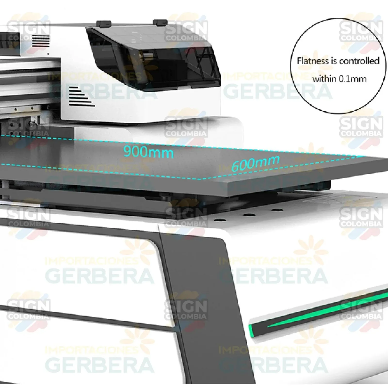 Impresora UV con 3 cabezales I1600-U1 de 60x90